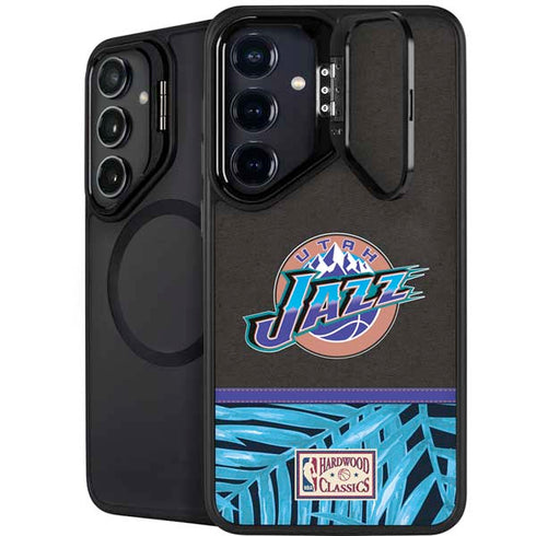NBA Utah Jazz Retro Palms Galaxy S25 Kickstand Case